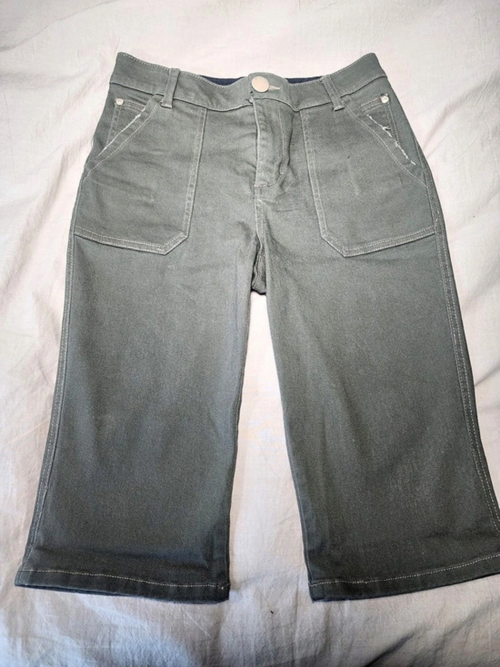 Democracy "Ab"solution High Rise Utility Bermuda Shorts For Fall Transition